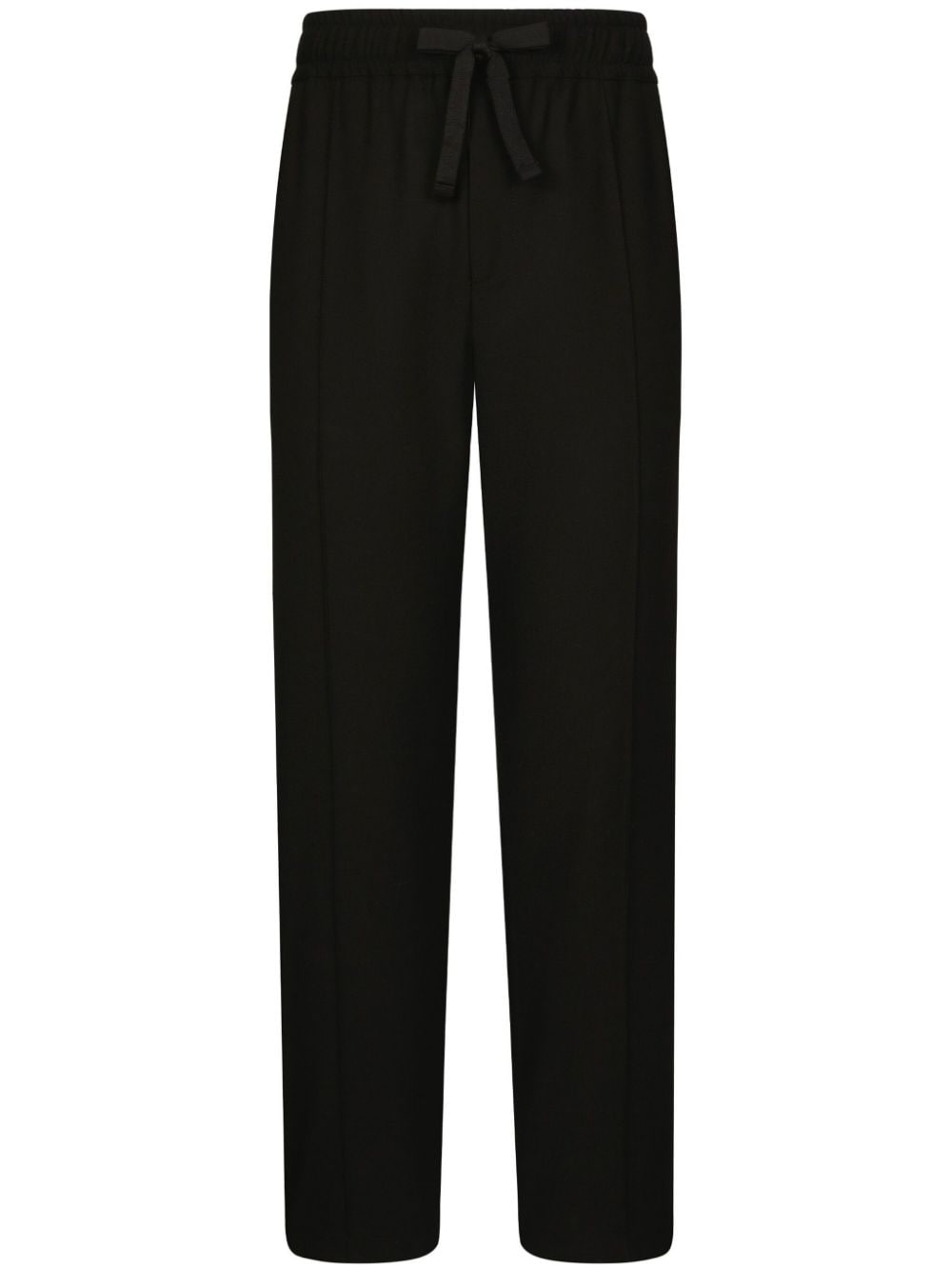 Dolce & Gabbana mid-rise wool track pants - Black von Dolce & Gabbana