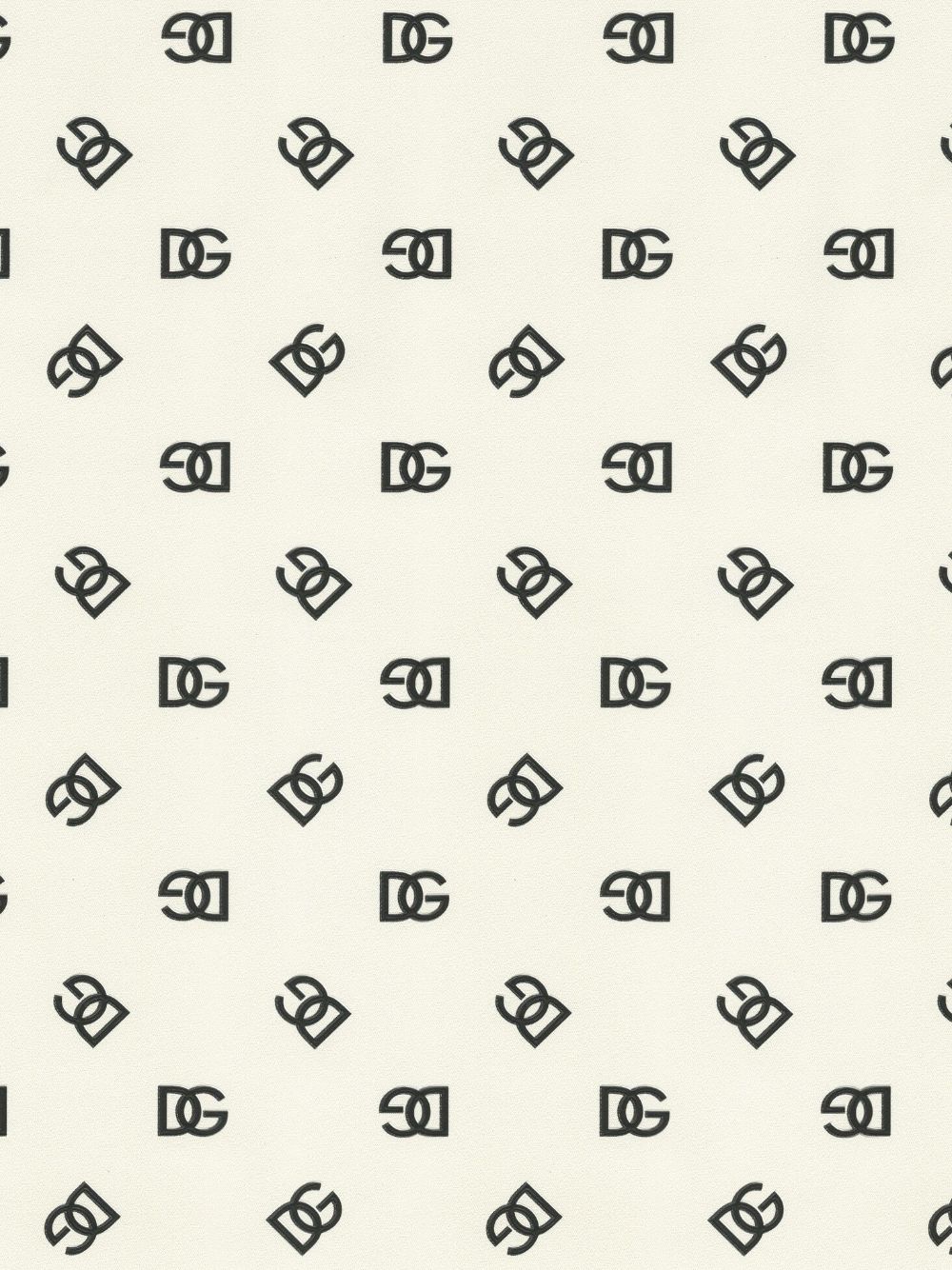 Dolce & Gabbana monogram logo-print wallpaper - White von Dolce & Gabbana