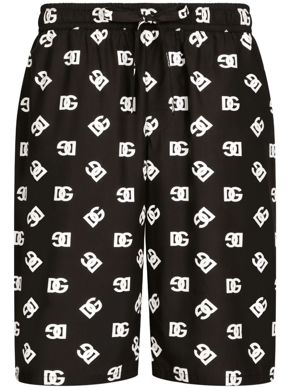 Dolce & Gabbana monogram-print bermuda shorts - Black von Dolce & Gabbana