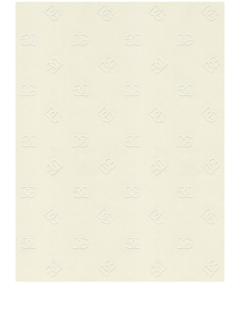 Dolce & Gabbana monogram-print wallpaper - White von Dolce & Gabbana