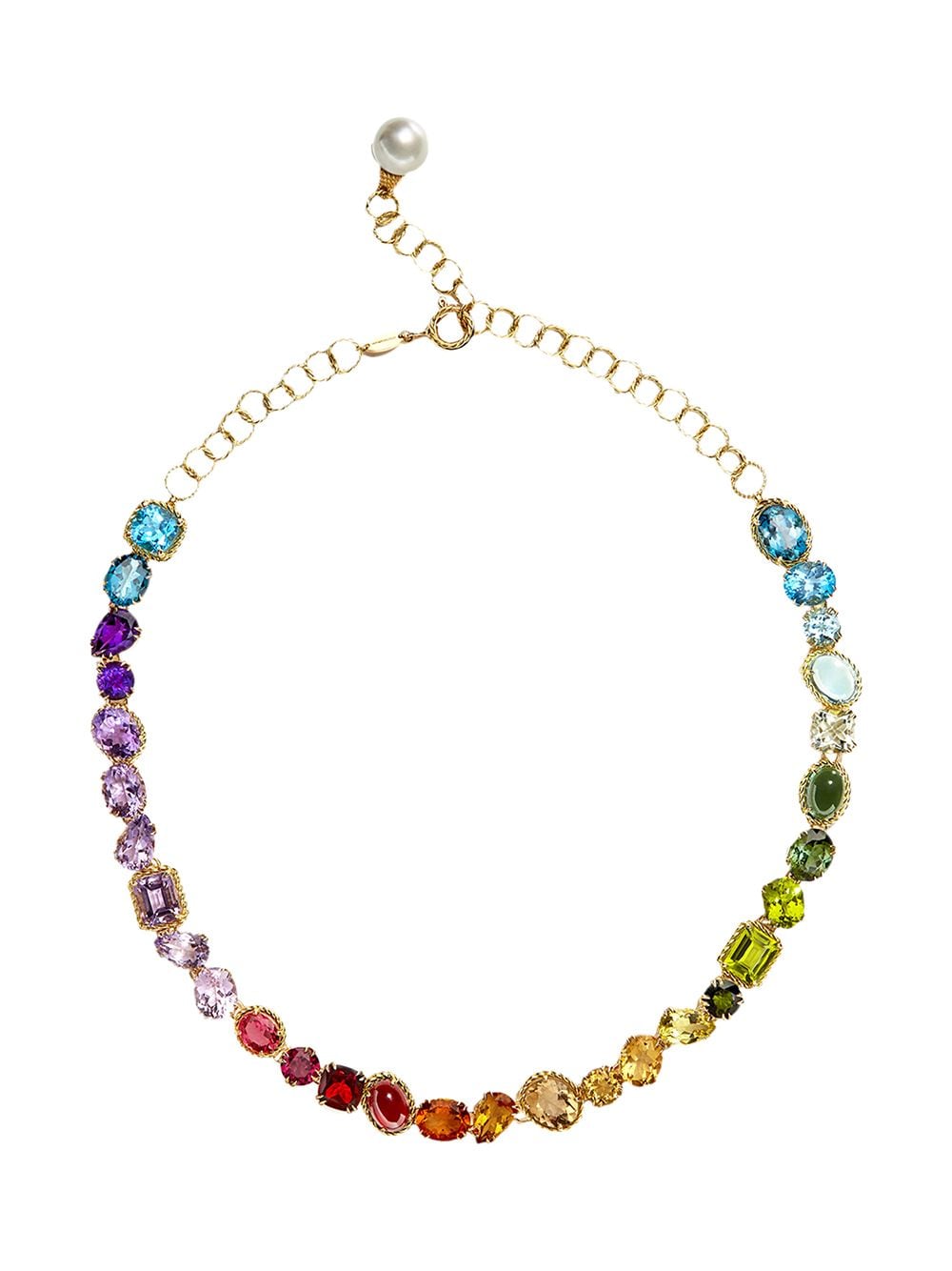 Dolce & Gabbana multicolour gem necklace - Gold von Dolce & Gabbana