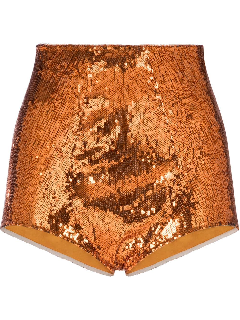 Dolce & Gabbana orange sequin shorts von Dolce & Gabbana