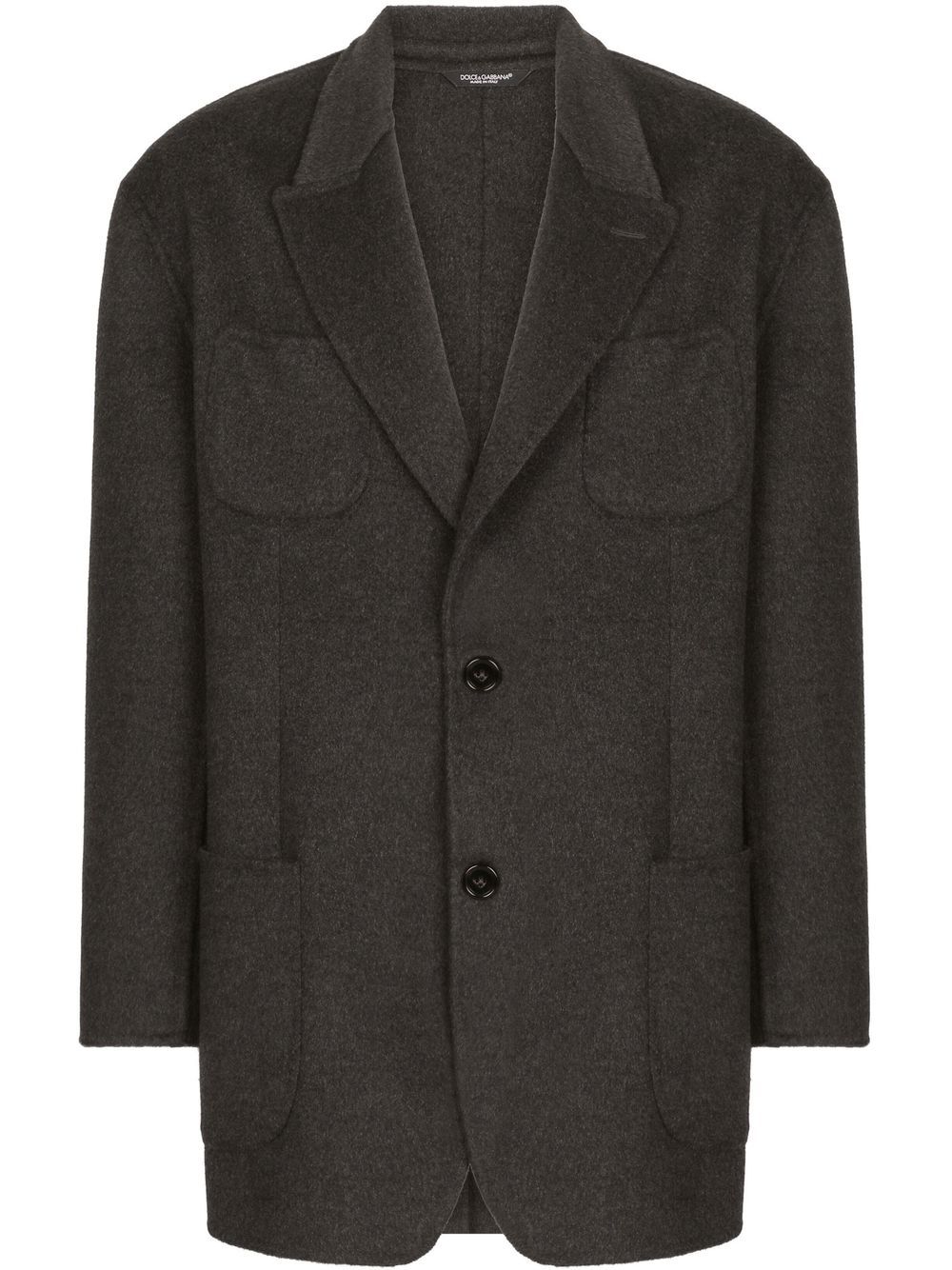 Dolce & Gabbana oversized cashmere blazer coat - Black von Dolce & Gabbana