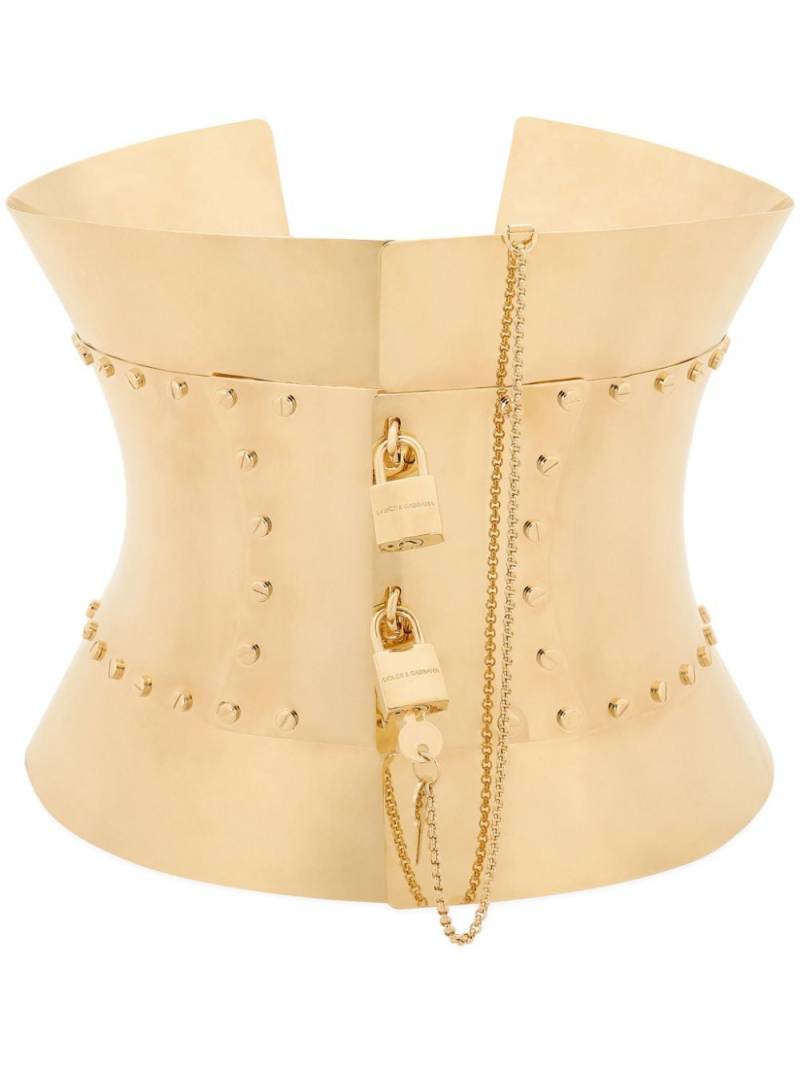 Dolce & Gabbana padlocks corset belt - Gold von Dolce & Gabbana