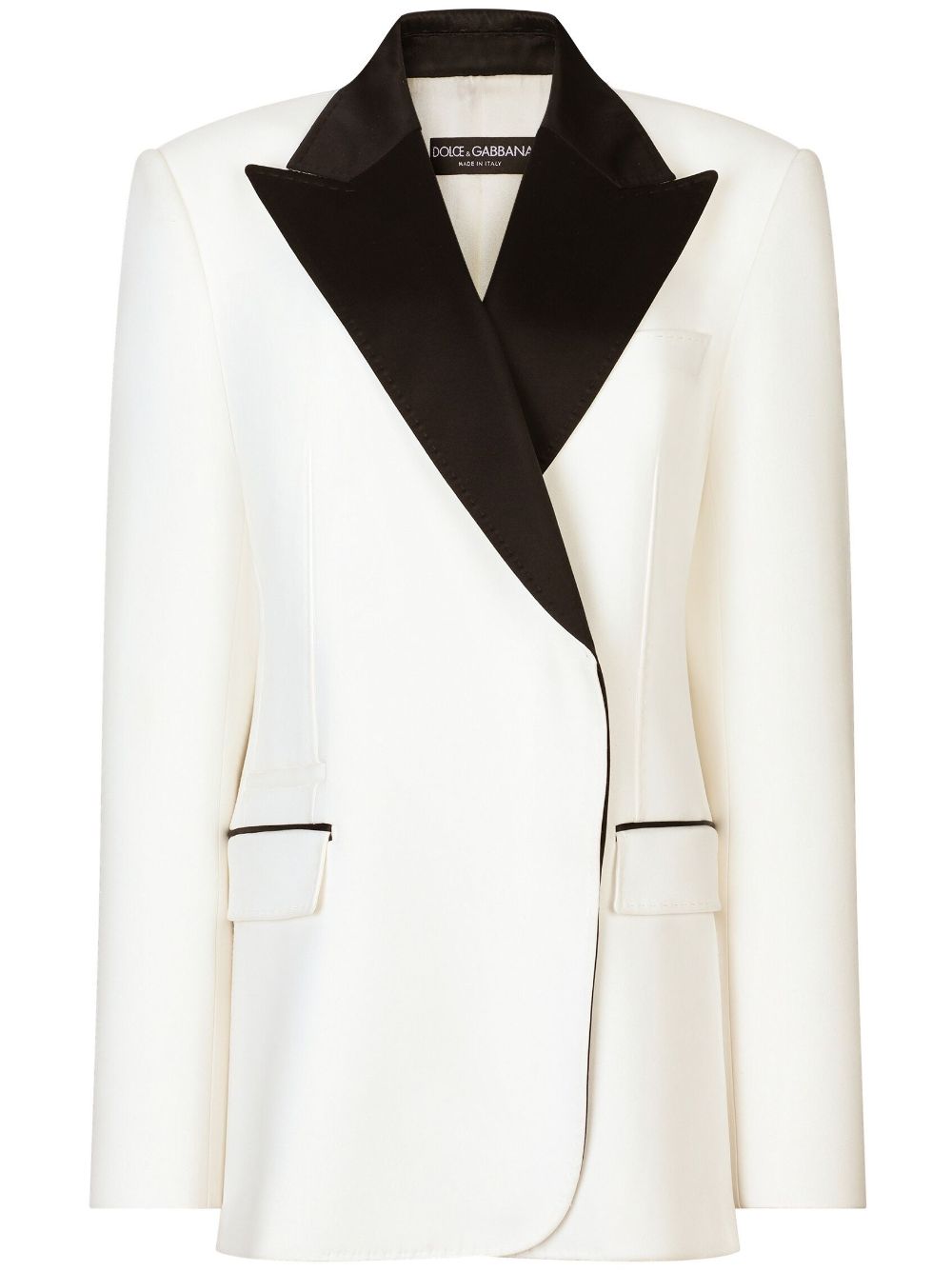 Dolce & Gabbana peak-lapel single-breasted blazer - White von Dolce & Gabbana