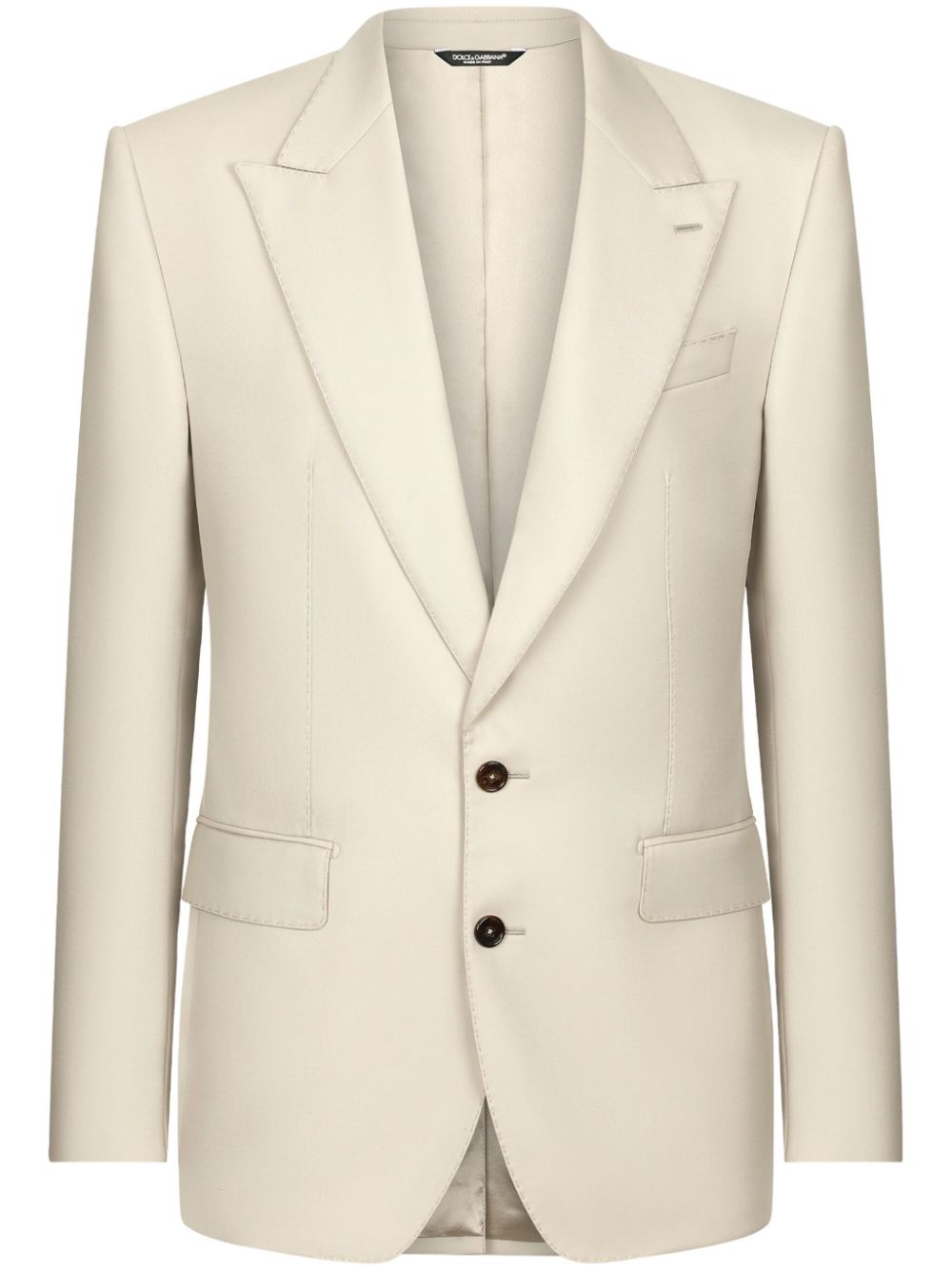 Dolce & Gabbana peak-lapels single-breasted blazer - Neutrals von Dolce & Gabbana