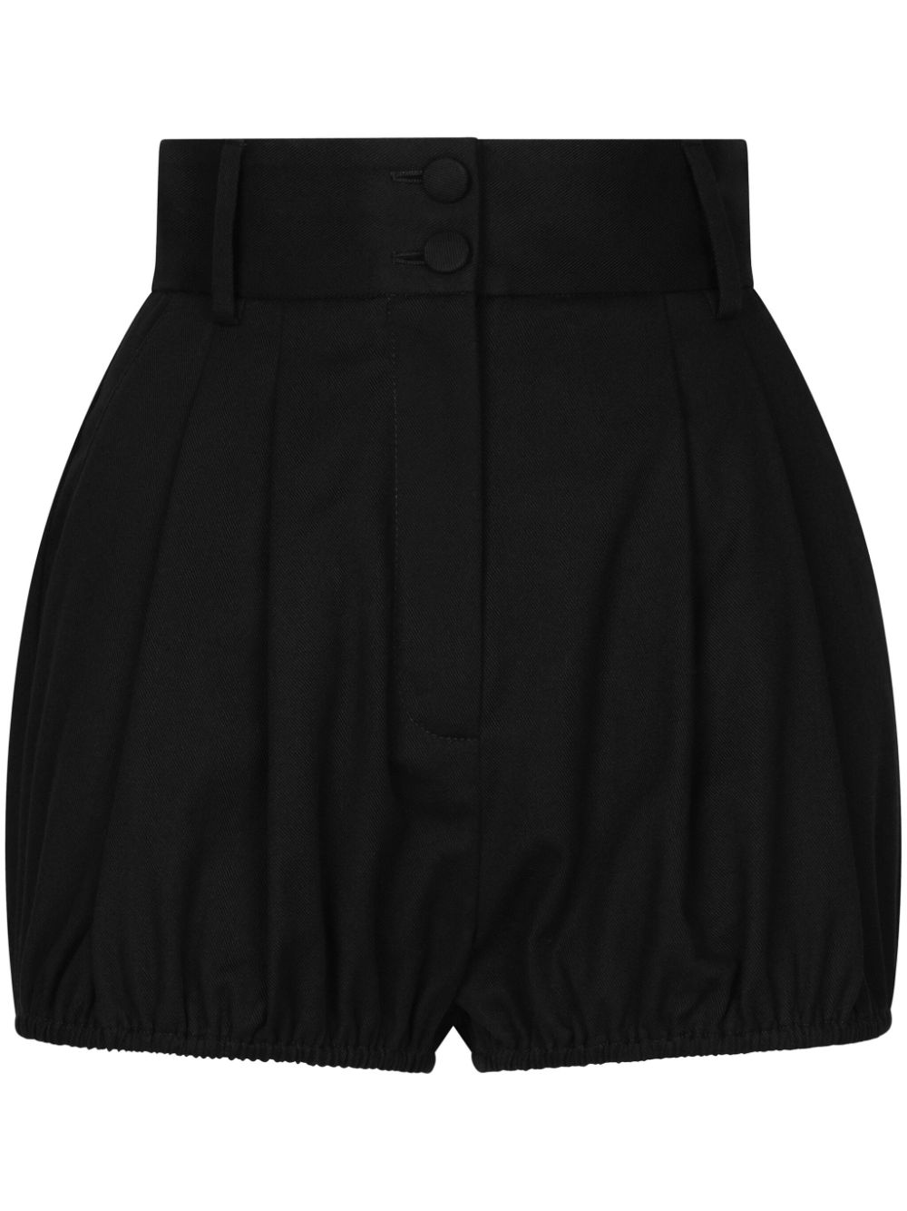 Dolce & Gabbana pleated gabardine shorts - Black von Dolce & Gabbana