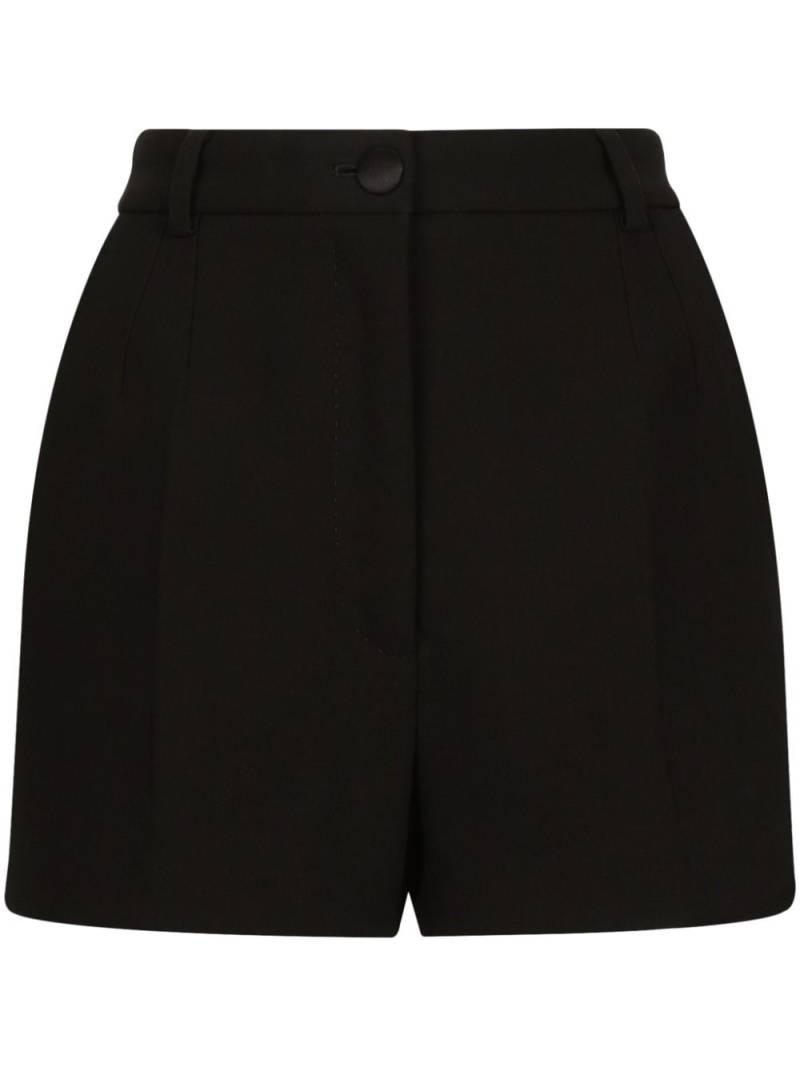 Dolce & Gabbana pleated high-waisted shorts - Black von Dolce & Gabbana