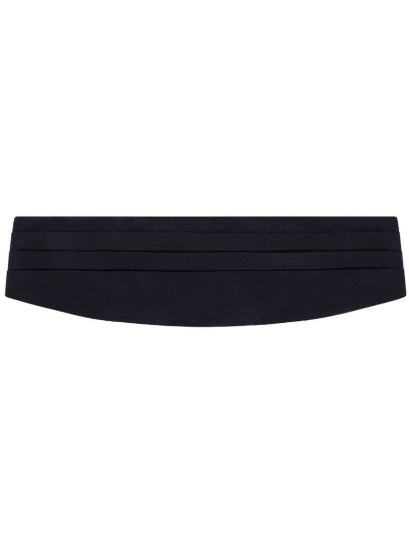 Dolce & Gabbana pleated silk cummerbund - Black von Dolce & Gabbana