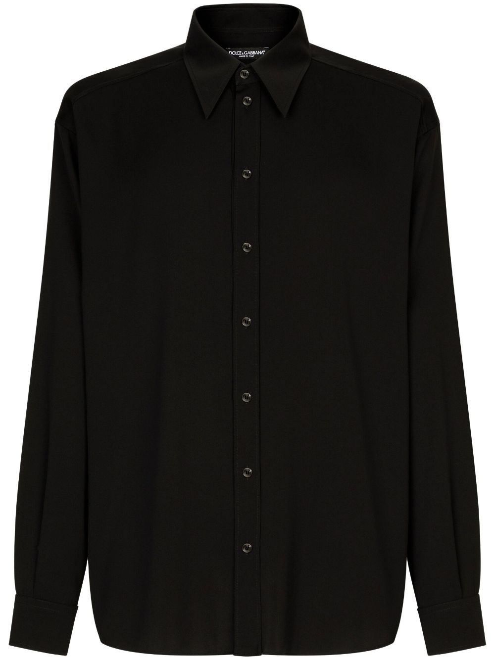 Dolce & Gabbana pointed-flat collar shirt - Black von Dolce & Gabbana