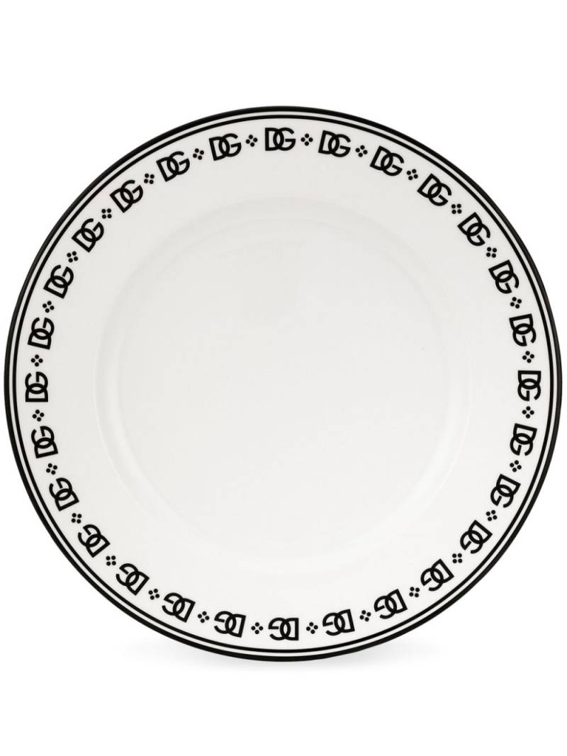 Dolce & Gabbana porcelain charger plate - White von Dolce & Gabbana