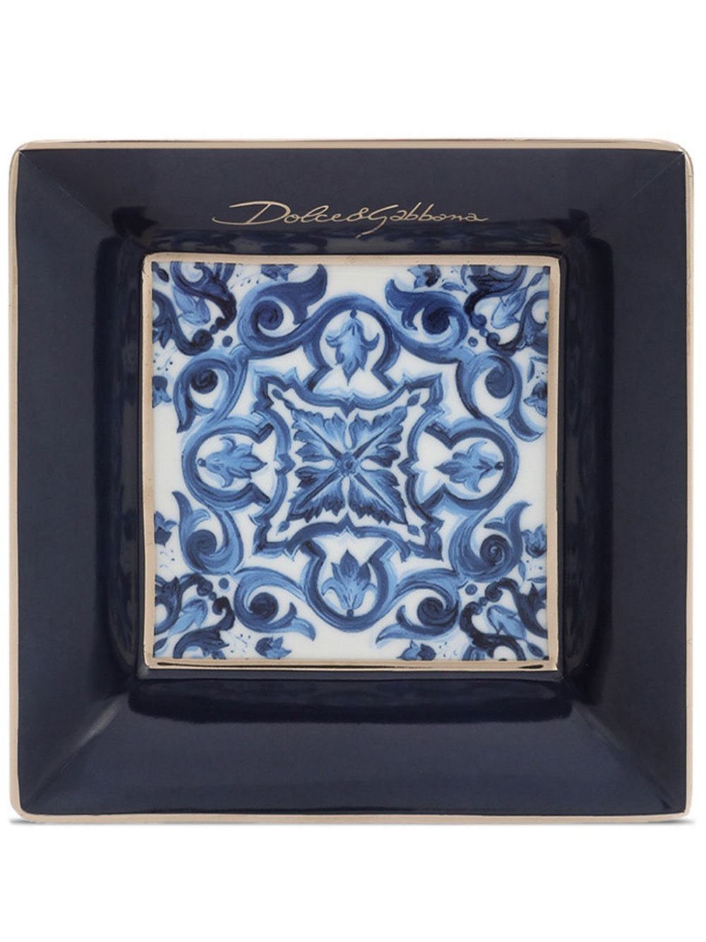 Dolce & Gabbana porcelain decorative tray - Black von Dolce & Gabbana