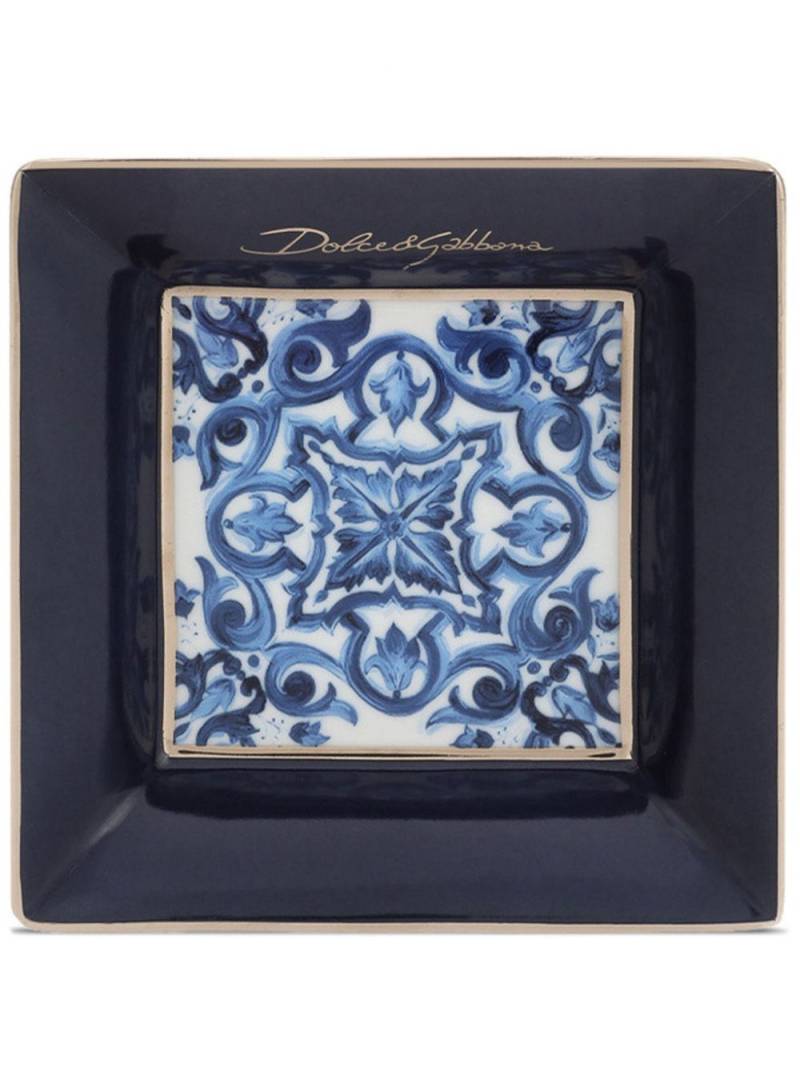 Dolce & Gabbana porcelain decorative tray - Black von Dolce & Gabbana