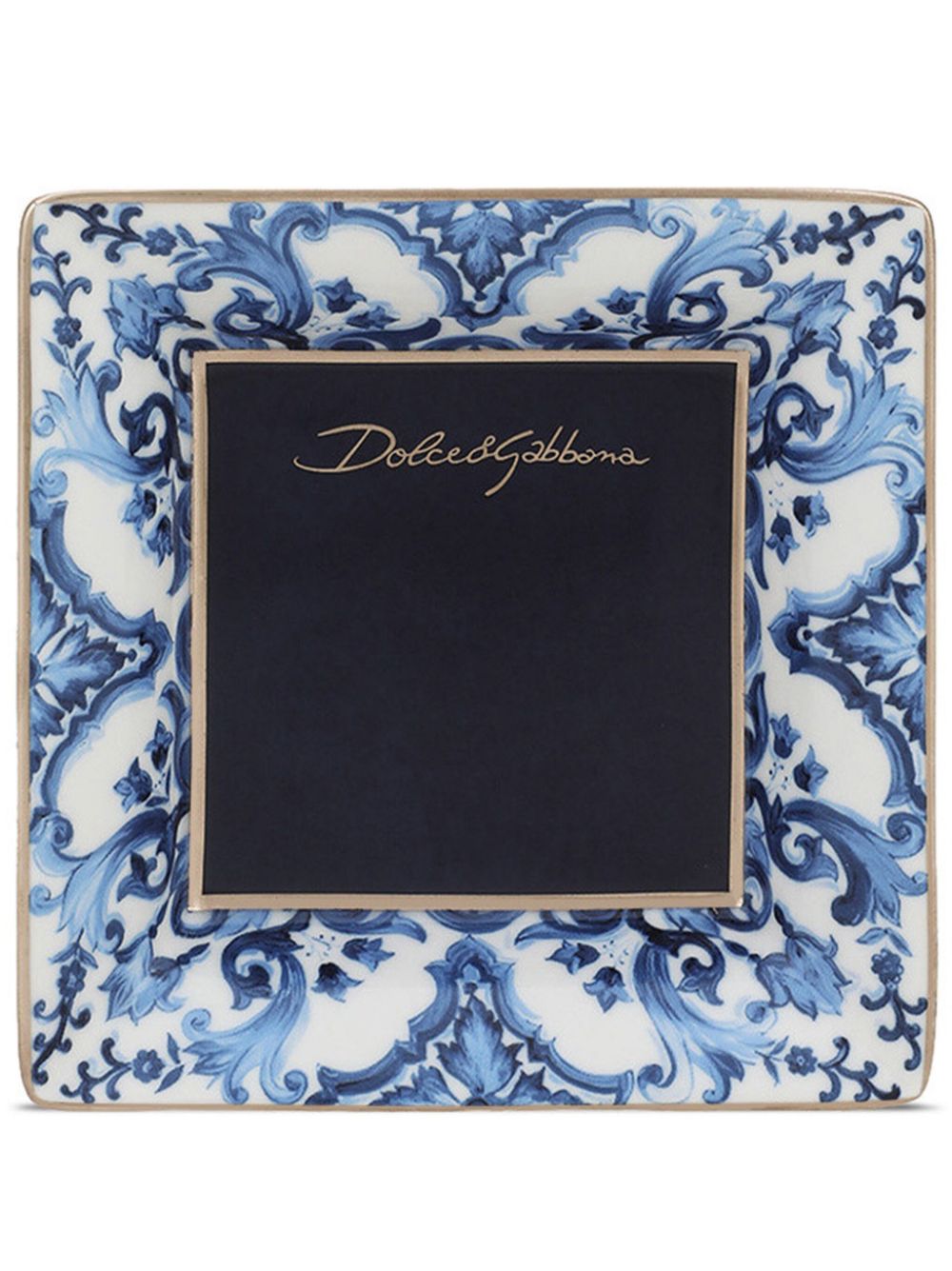 Dolce & Gabbana porcelain decorative tray - Blue von Dolce & Gabbana