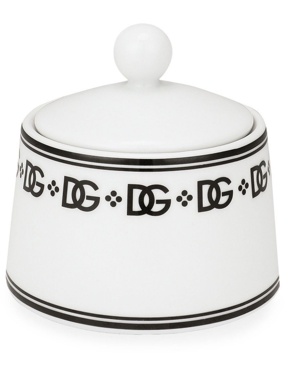 Dolce & Gabbana porcelain sugar bowl - White von Dolce & Gabbana