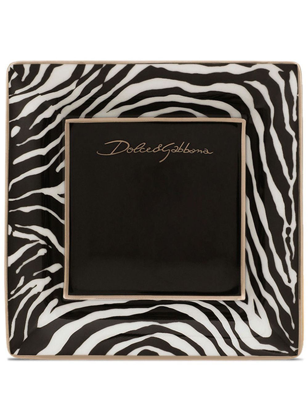 Dolce & Gabbana porcelain trinket tray (10cm) - Black von Dolce & Gabbana