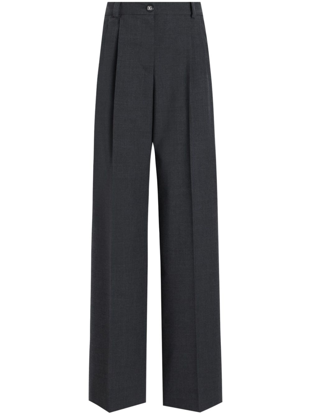 Dolce & Gabbana pressed crease straight-leg trousers - Grey von Dolce & Gabbana