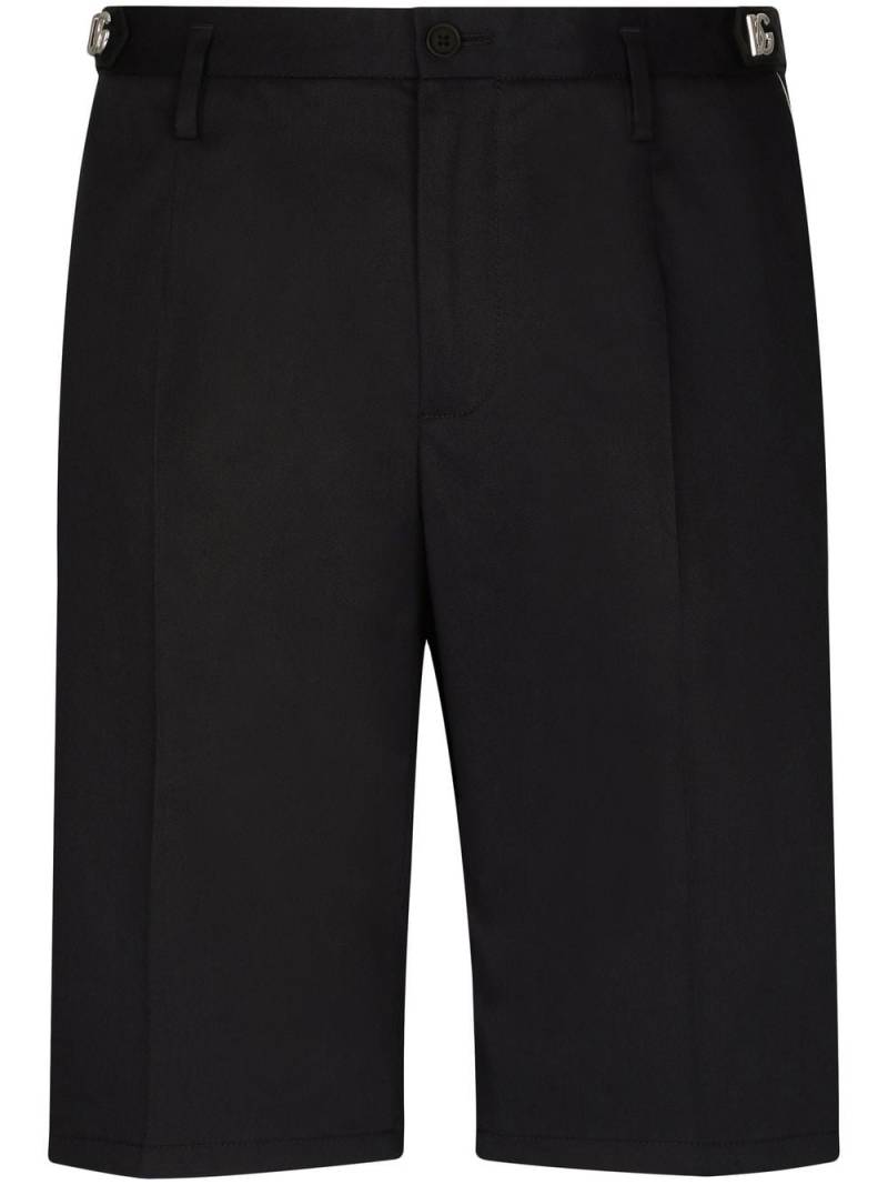 Dolce & Gabbana pressed-crease tailored shorts - Black von Dolce & Gabbana