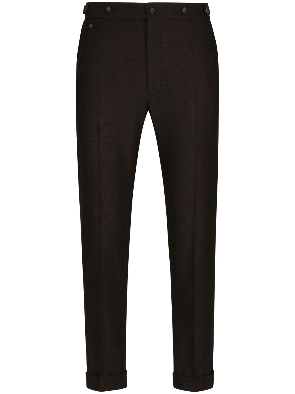 Dolce & Gabbana pressed-crease tailored trousers - Black von Dolce & Gabbana