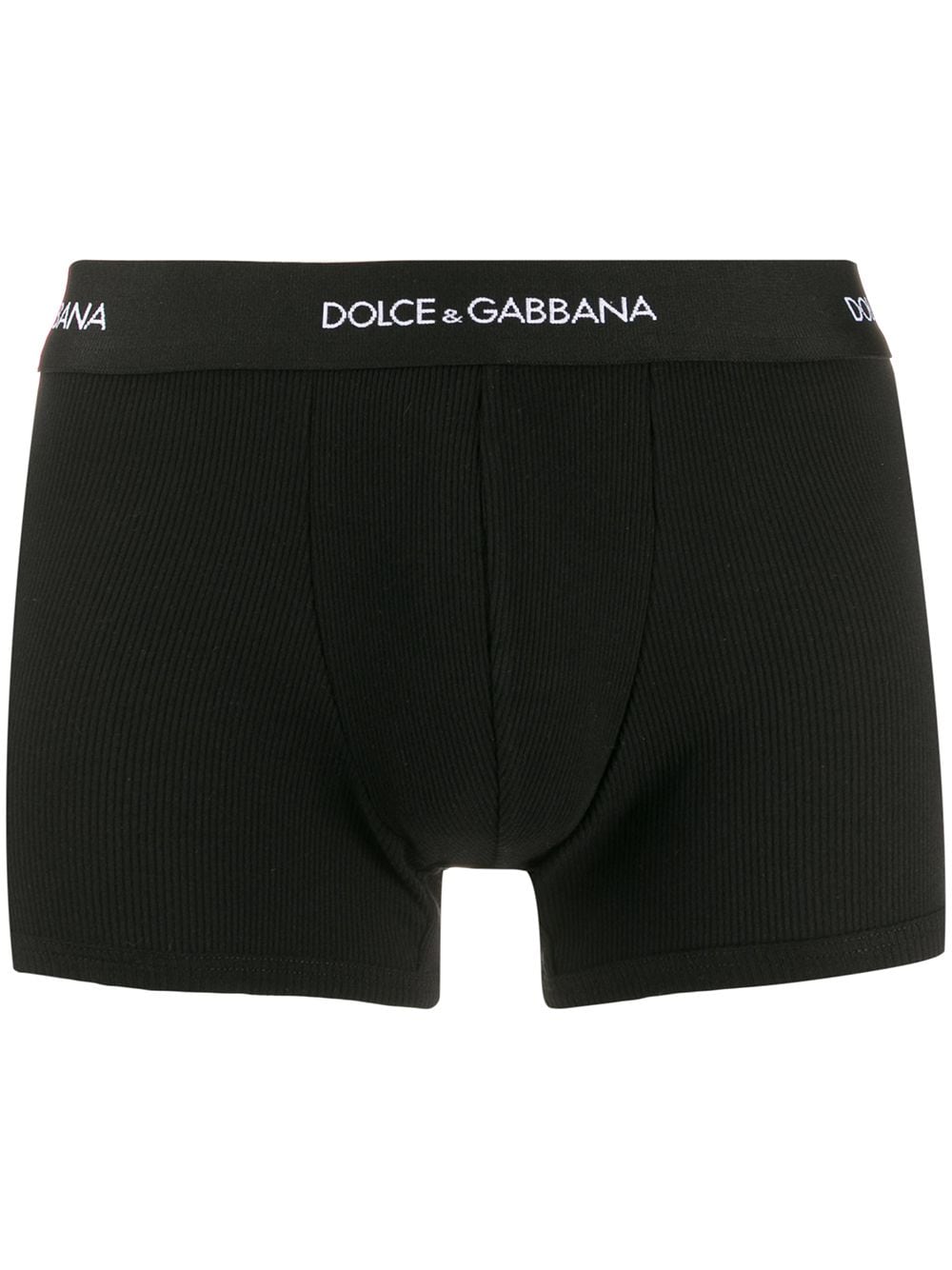 Dolce & Gabbana ribbed boxer briefs - Black von Dolce & Gabbana