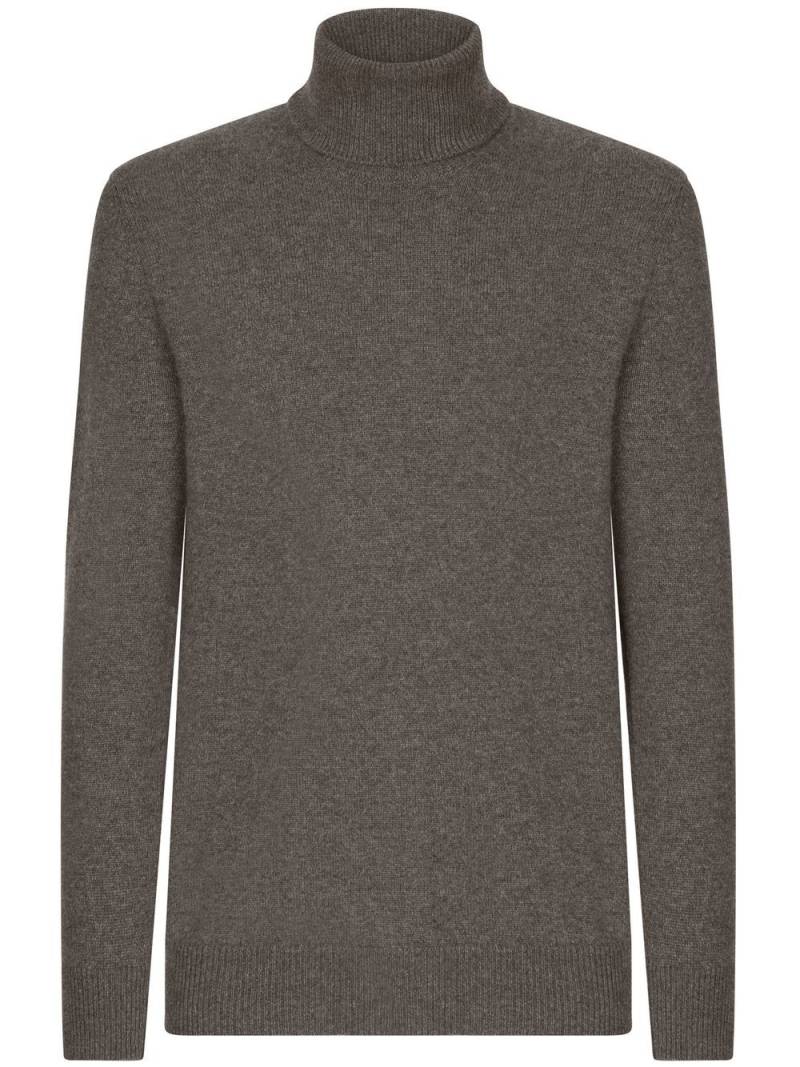 Dolce & Gabbana roll-neck cashmere jumper - Brown von Dolce & Gabbana