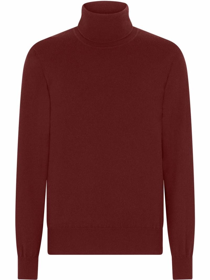 Dolce & Gabbana roll-neck cashmere jumper - Red von Dolce & Gabbana