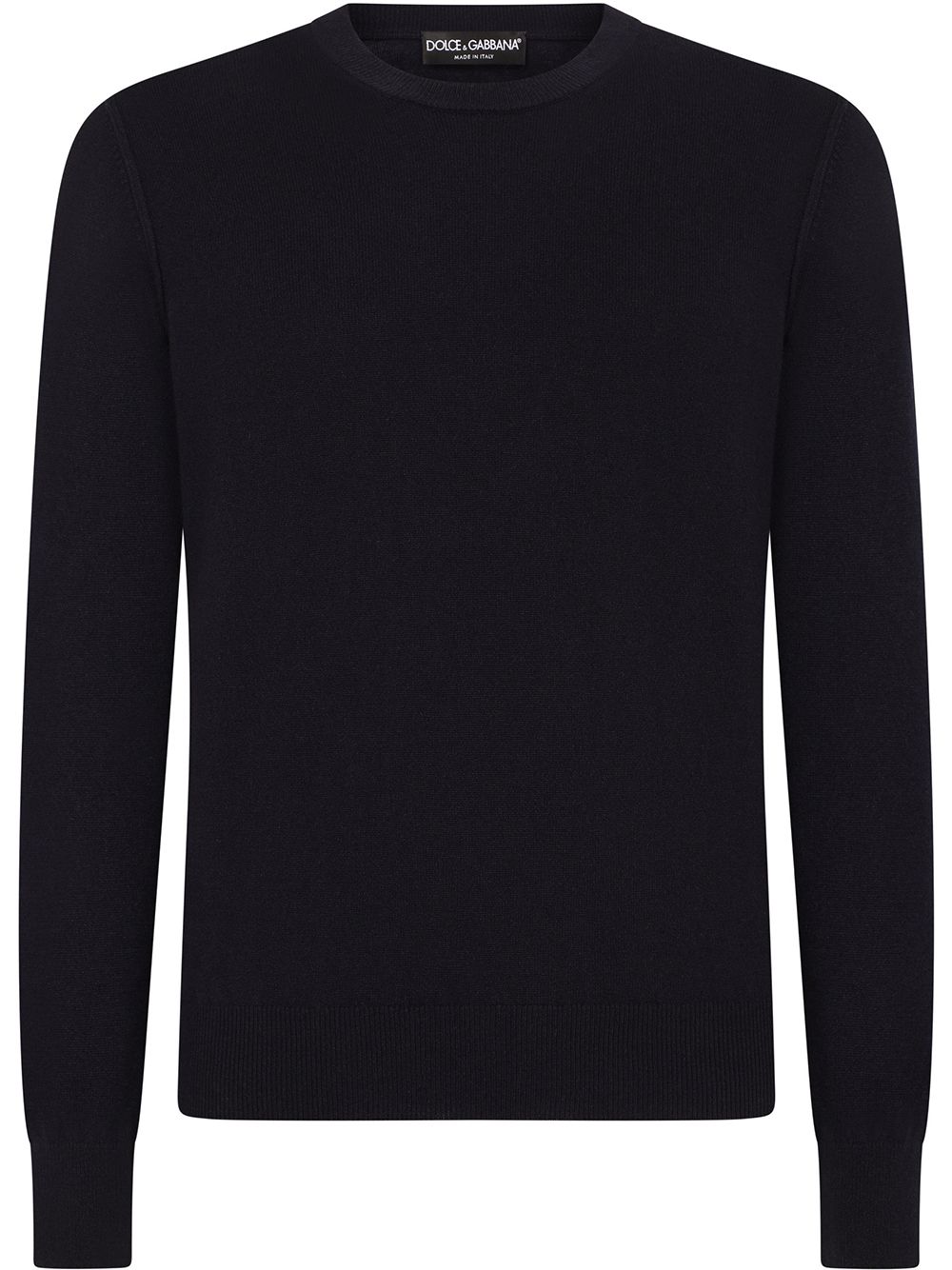 Dolce & Gabbana round-neck cashmere jumper - Blue von Dolce & Gabbana