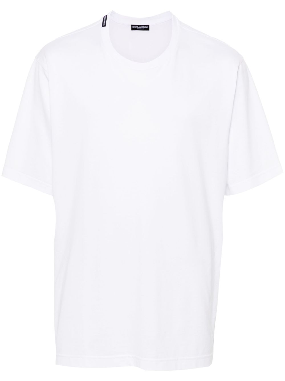 Dolce & Gabbana round-neck cotton T-shirt - White von Dolce & Gabbana