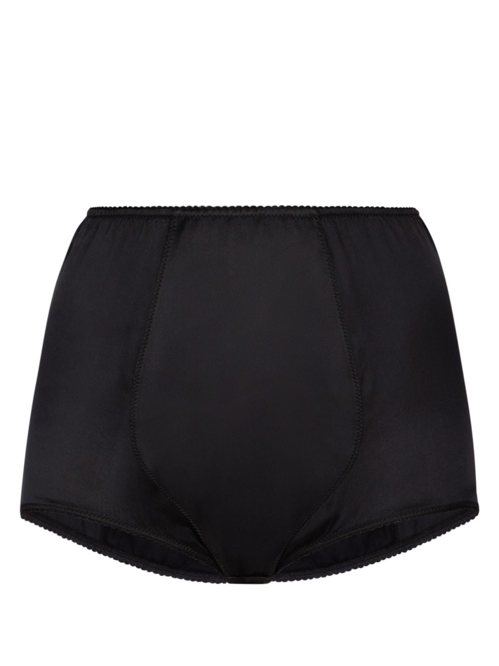 Dolce & Gabbana satin-finish high-waisted briefs - Black von Dolce & Gabbana