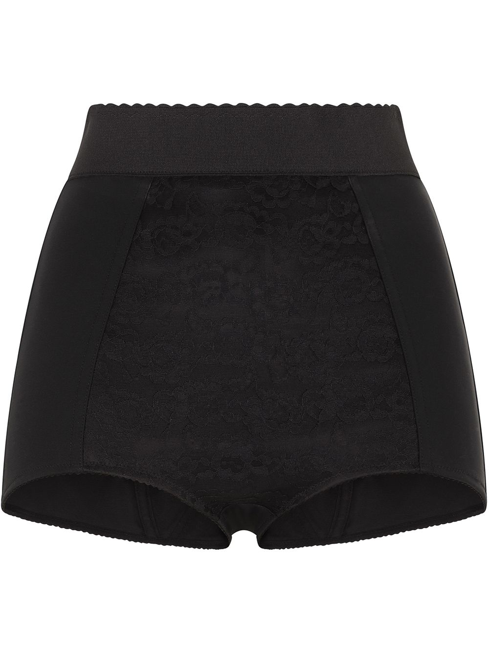 Dolce & Gabbana high-waisted satin briefs - Black von Dolce & Gabbana