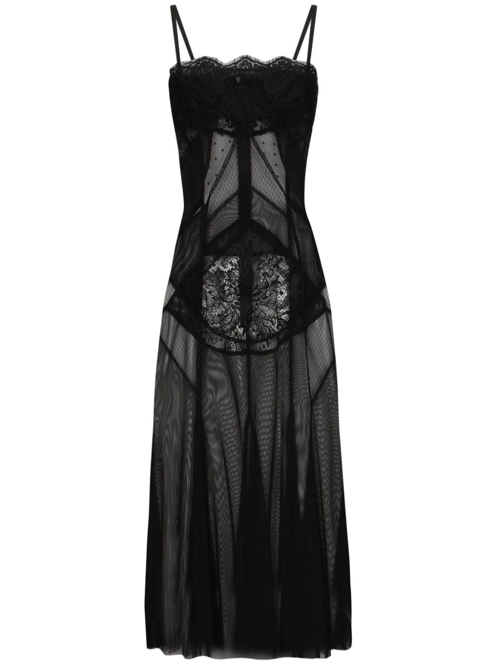 Dolce & Gabbana semi-sheer dress - Black von Dolce & Gabbana