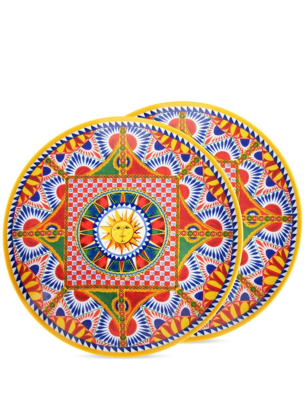 Dolce & Gabbana set-of-two dinner plates - Blue von Dolce & Gabbana