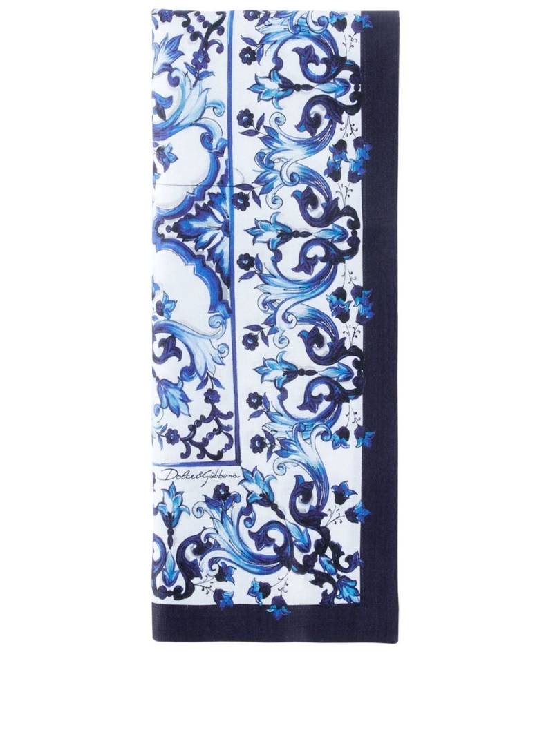 Dolce & Gabbana set of two linen napkins - Blue von Dolce & Gabbana