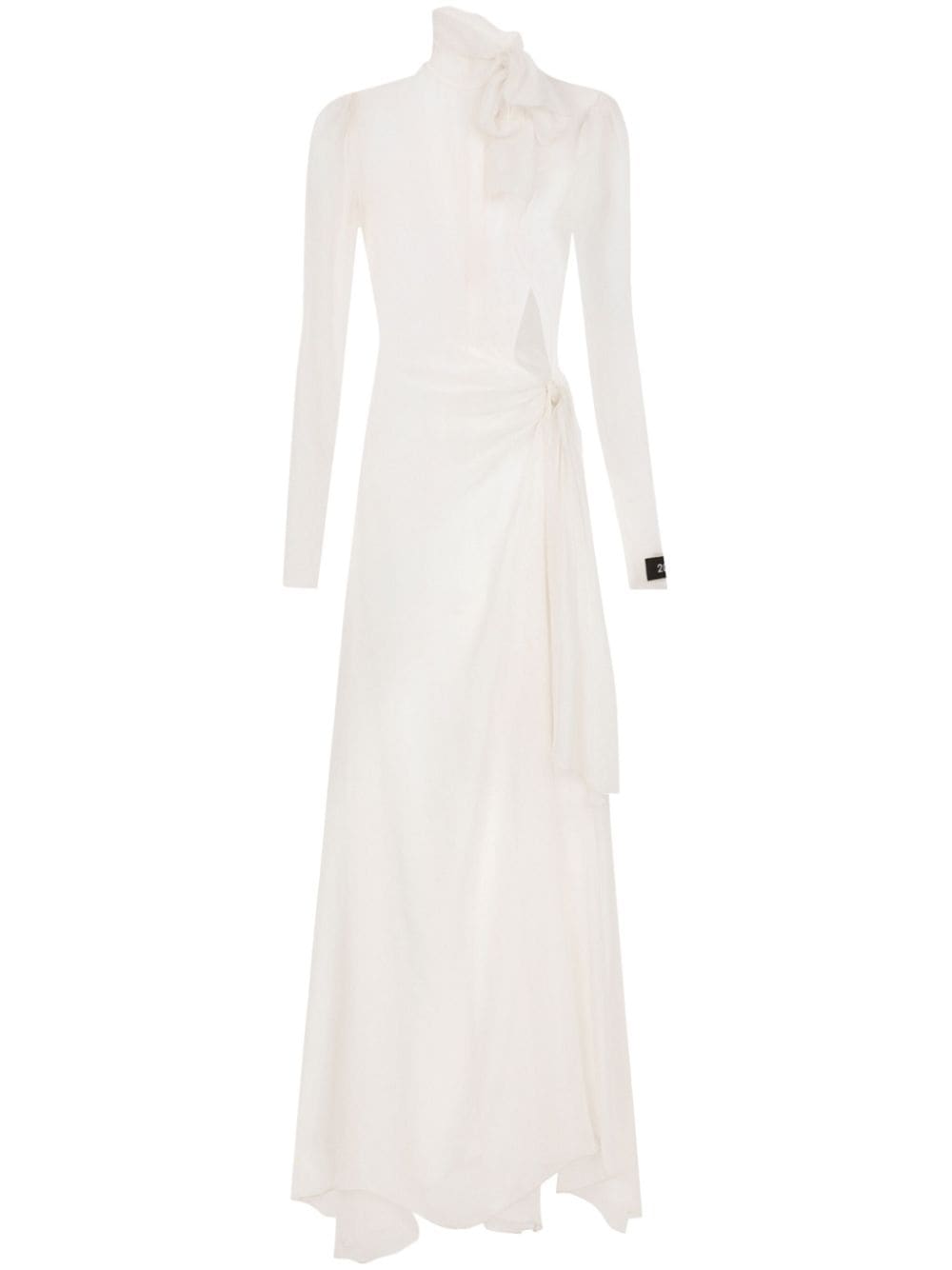 Dolce & Gabbana sheer silk maxi dress - White von Dolce & Gabbana