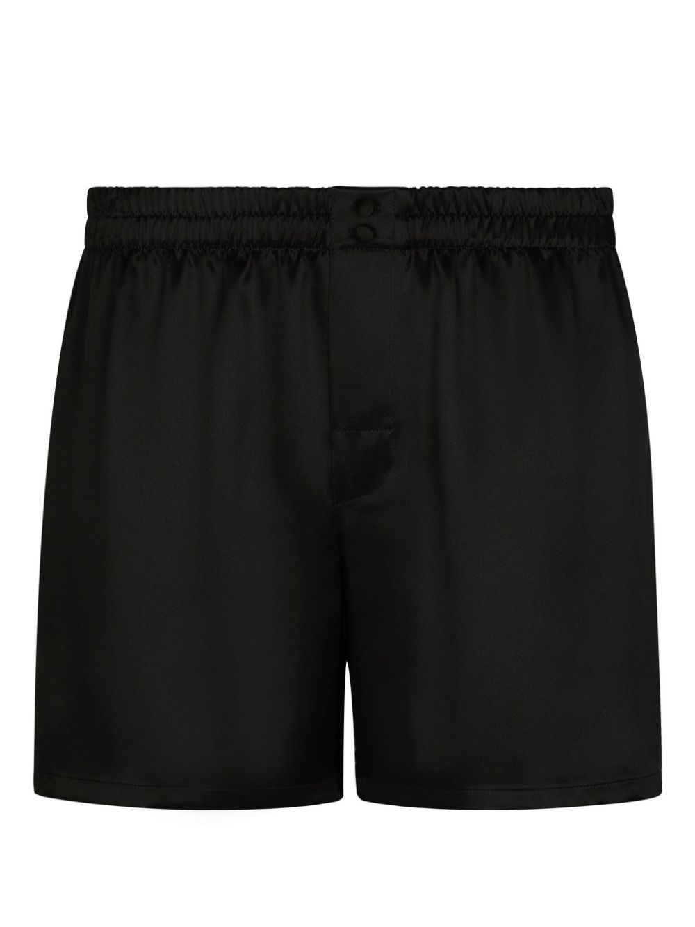 Dolce & Gabbana silk-satin lounge shorts - Black von Dolce & Gabbana