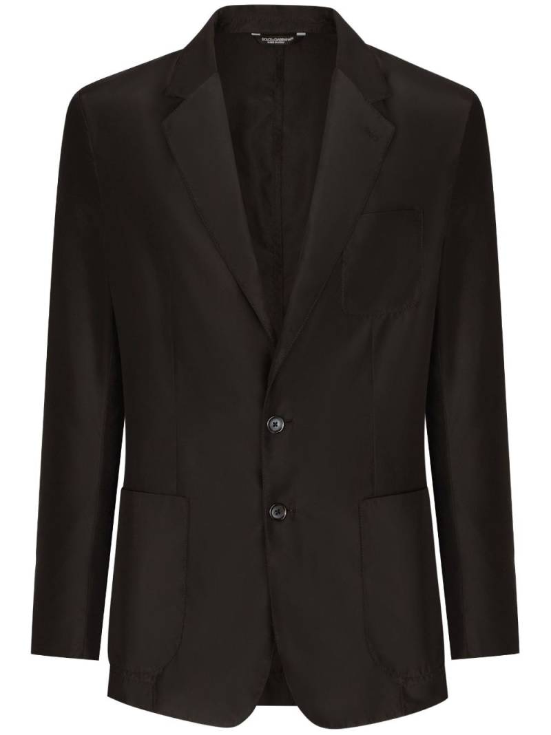 Dolce & Gabbana single-breasted blazer - Blue von Dolce & Gabbana