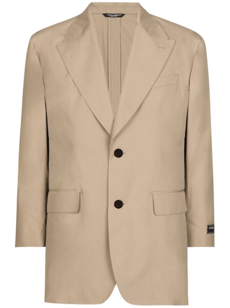 Dolce & Gabbana single-breasted blazer - Neutrals von Dolce & Gabbana