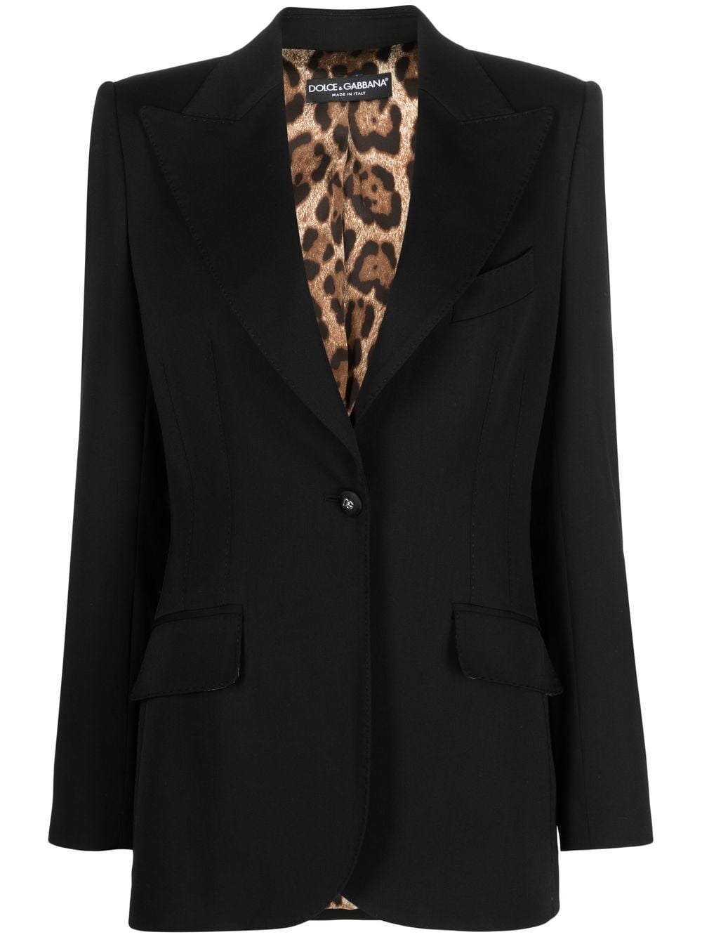 Dolce & Gabbana single-breasted button-fastening blazer - Black von Dolce & Gabbana