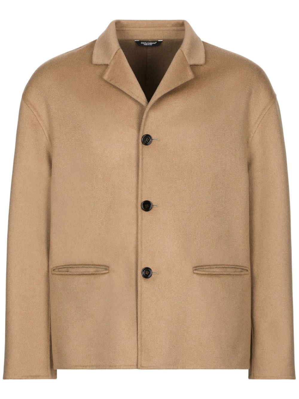 Dolce & Gabbana single-breasted cashmere jacket - Neutrals von Dolce & Gabbana