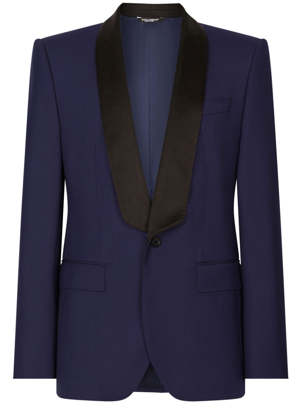 Dolce & Gabbana single-breasted shawl-lapels blazer - Blue von Dolce & Gabbana