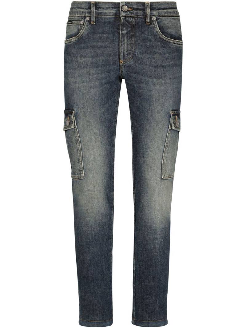 Dolce & Gabbana skinny cargo jeans - Blue von Dolce & Gabbana