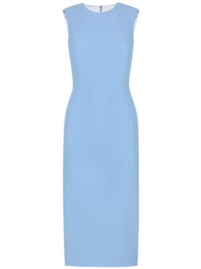 Dolce & Gabbana sleeveless bodycon midi dress - Blue von Dolce & Gabbana