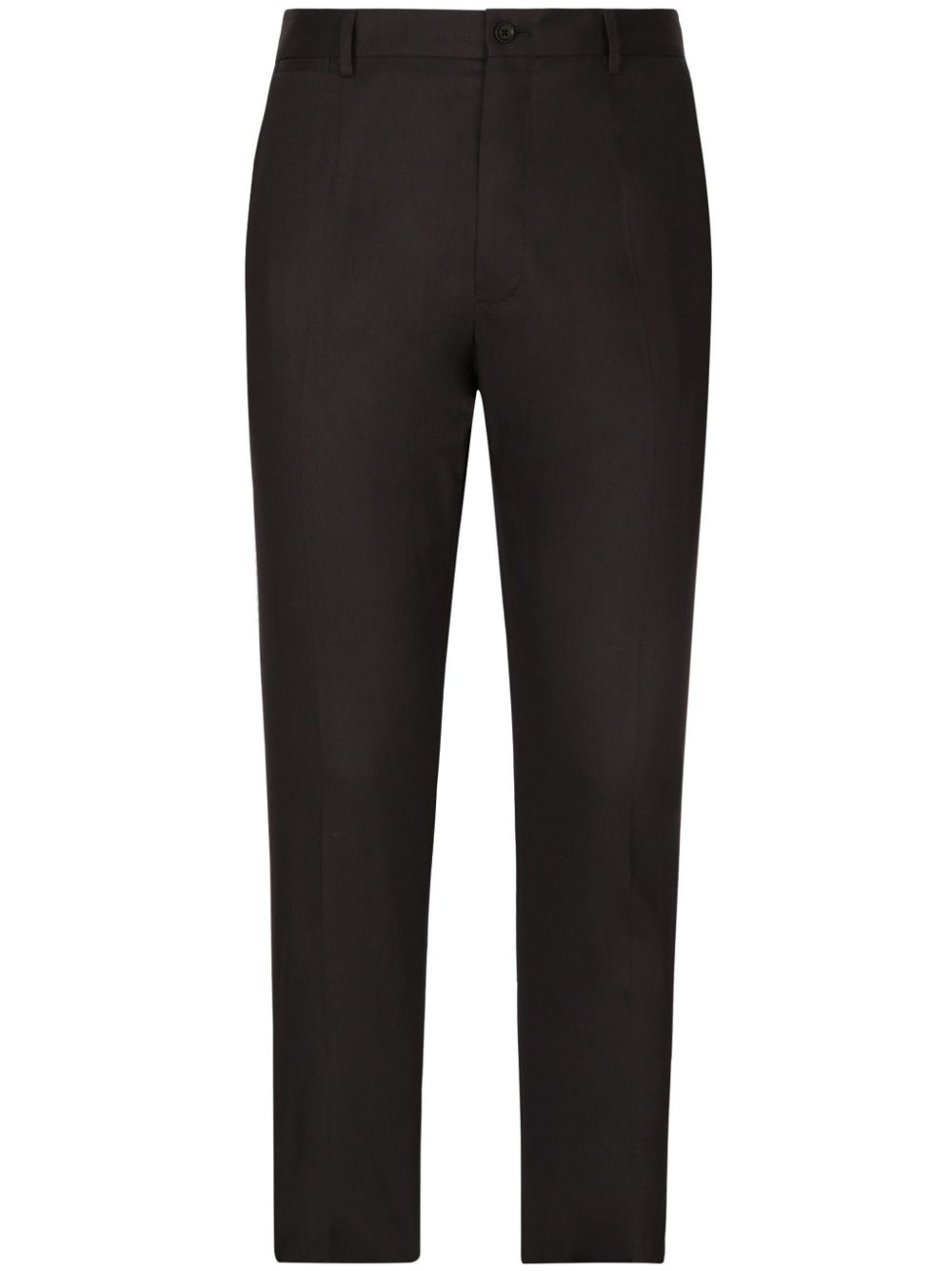 Dolce & Gabbana slim-cut cotton trousers - Blue von Dolce & Gabbana