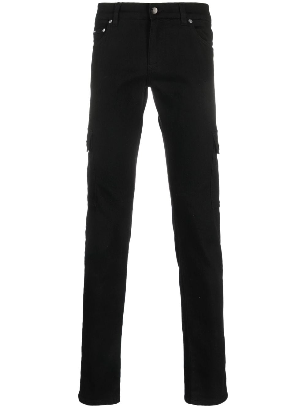 Dolce & Gabbana slim-cut stretch cargo jeans - Black von Dolce & Gabbana