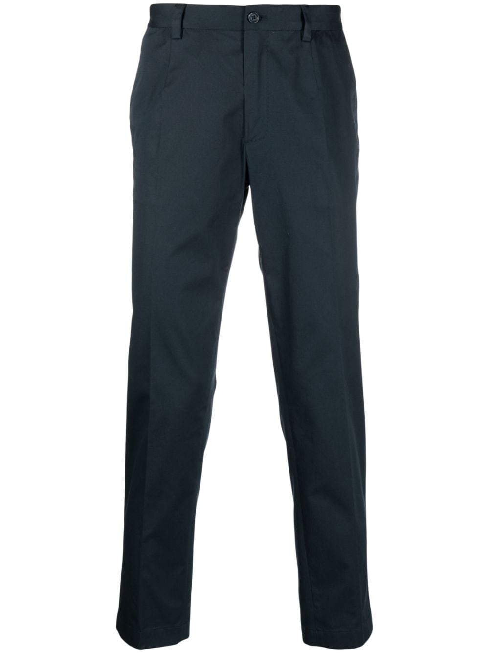 Dolce & Gabbana slim-fit cotton chino trousers - Blue von Dolce & Gabbana