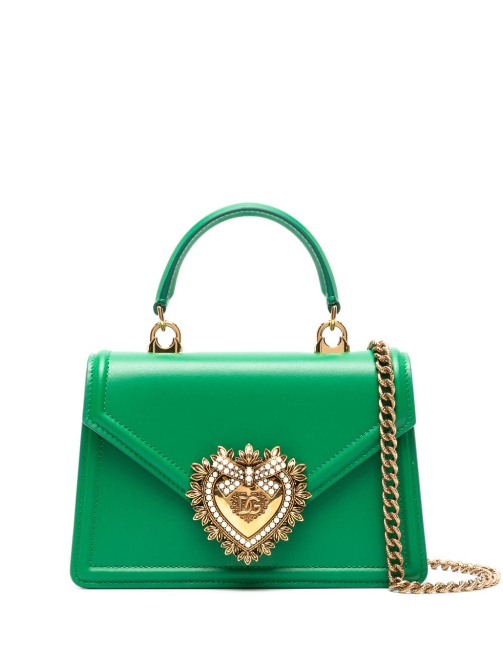 Dolce & Gabbana small Devotion tote bag - Green von Dolce & Gabbana