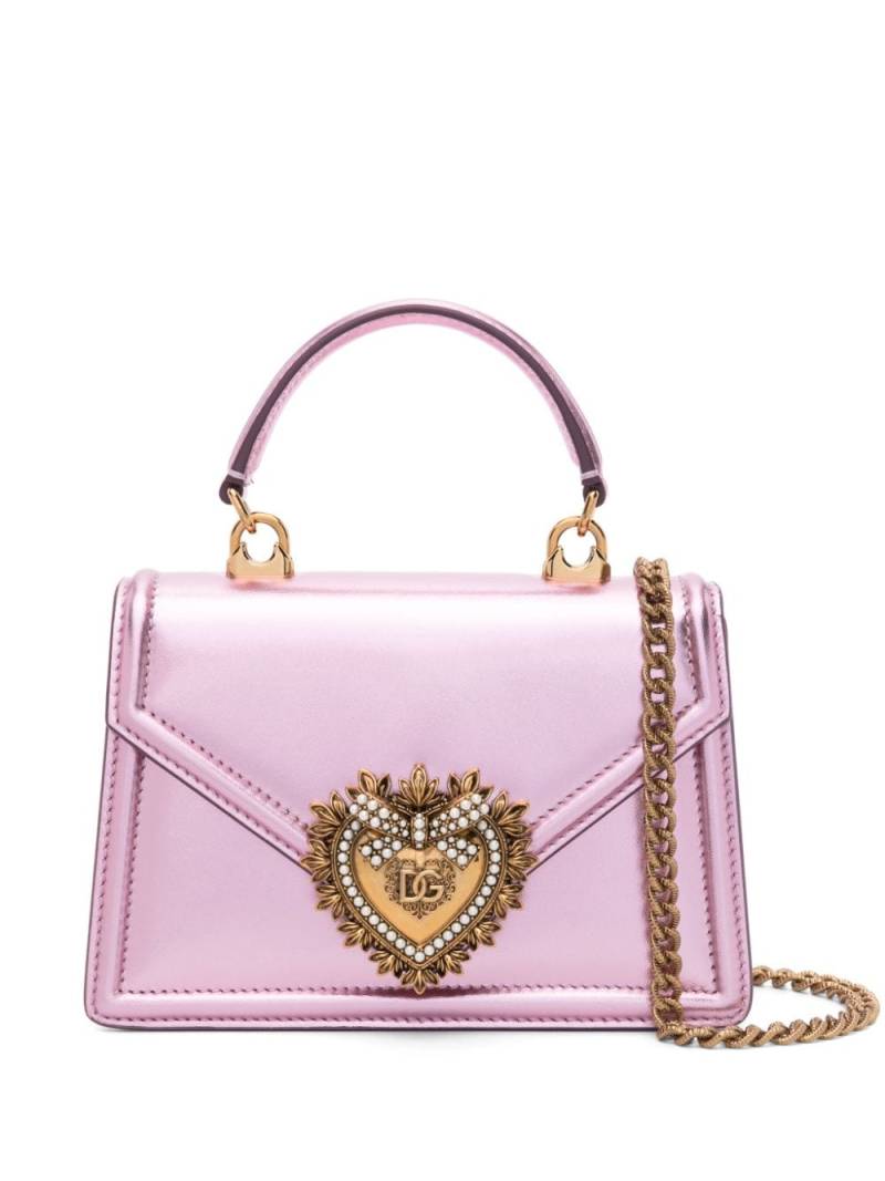 Dolce & Gabbana small Devotion tote bag - Pink von Dolce & Gabbana