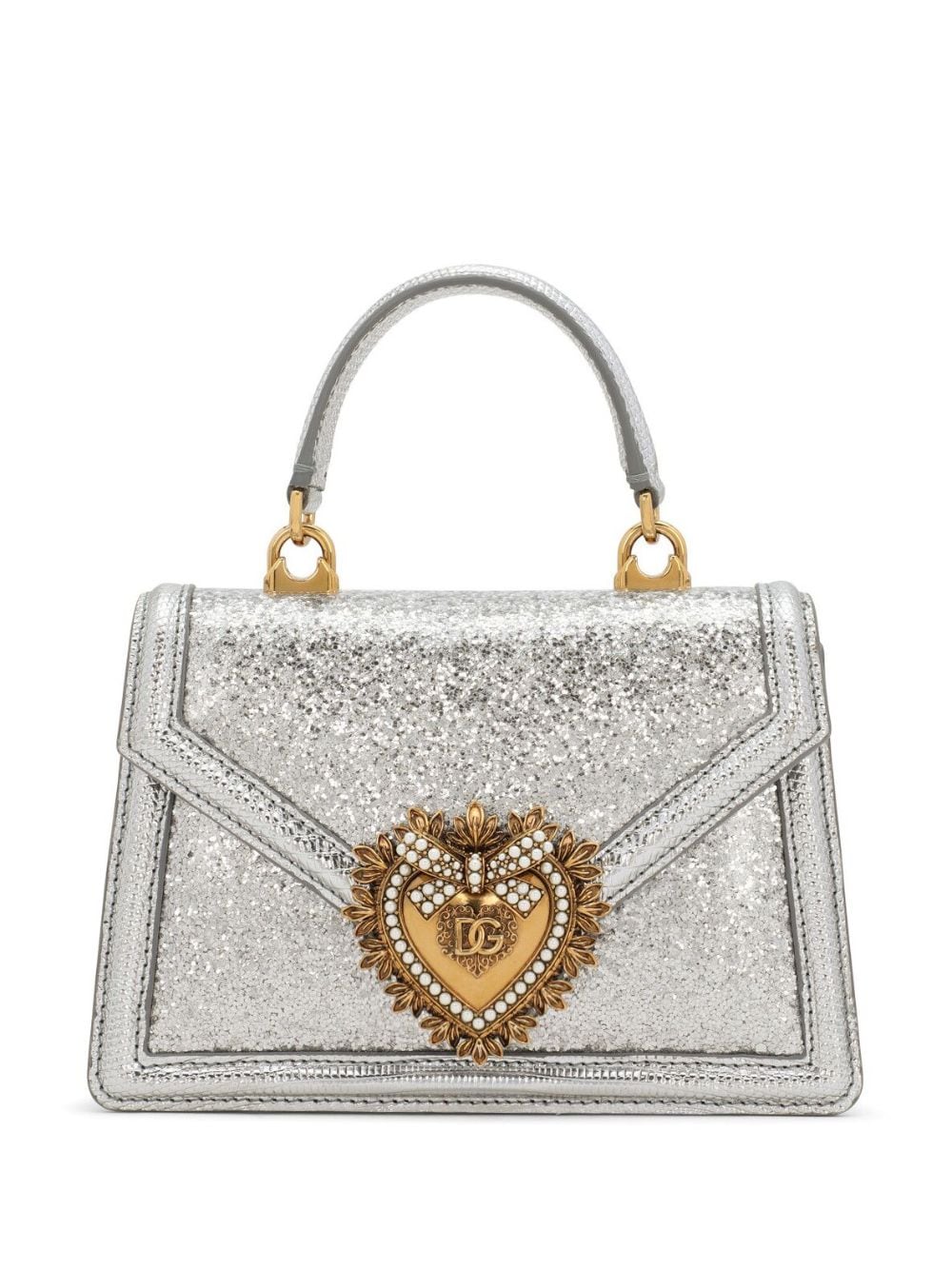 Dolce & Gabbana small Devotion tote bag - Silver von Dolce & Gabbana