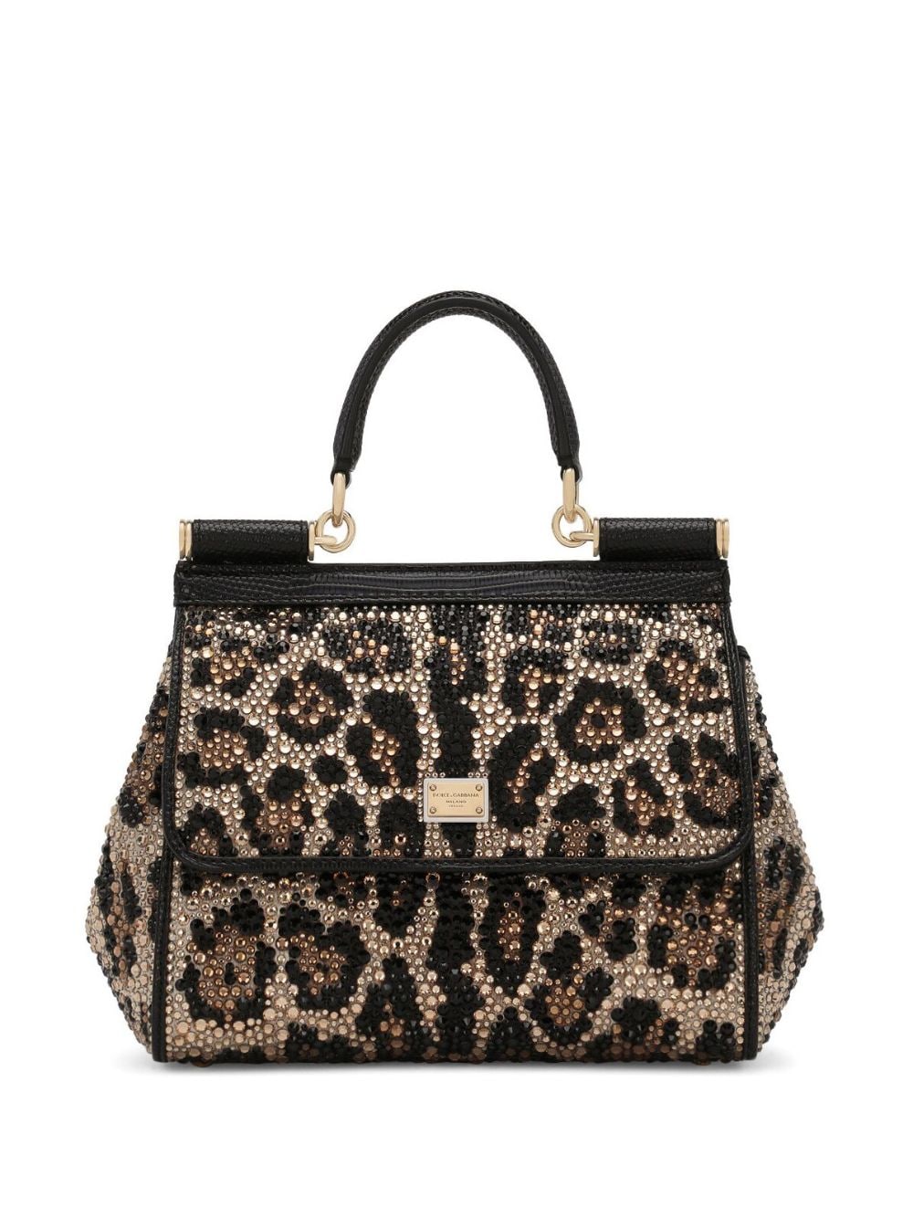 Dolce & Gabbana small Sicily crystal-embellished tote bag - Neutrals von Dolce & Gabbana