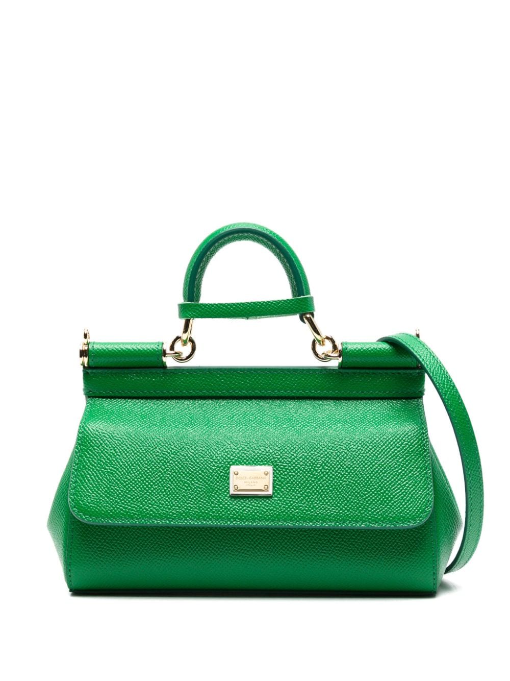 Dolce & Gabbana small Sicily leather crossbody bag - Green von Dolce & Gabbana